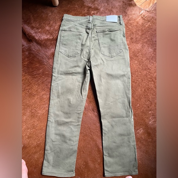 Arlo straight kaki Green jeans by Denim Forum Aritzia size 29 - Picture 3 of 3